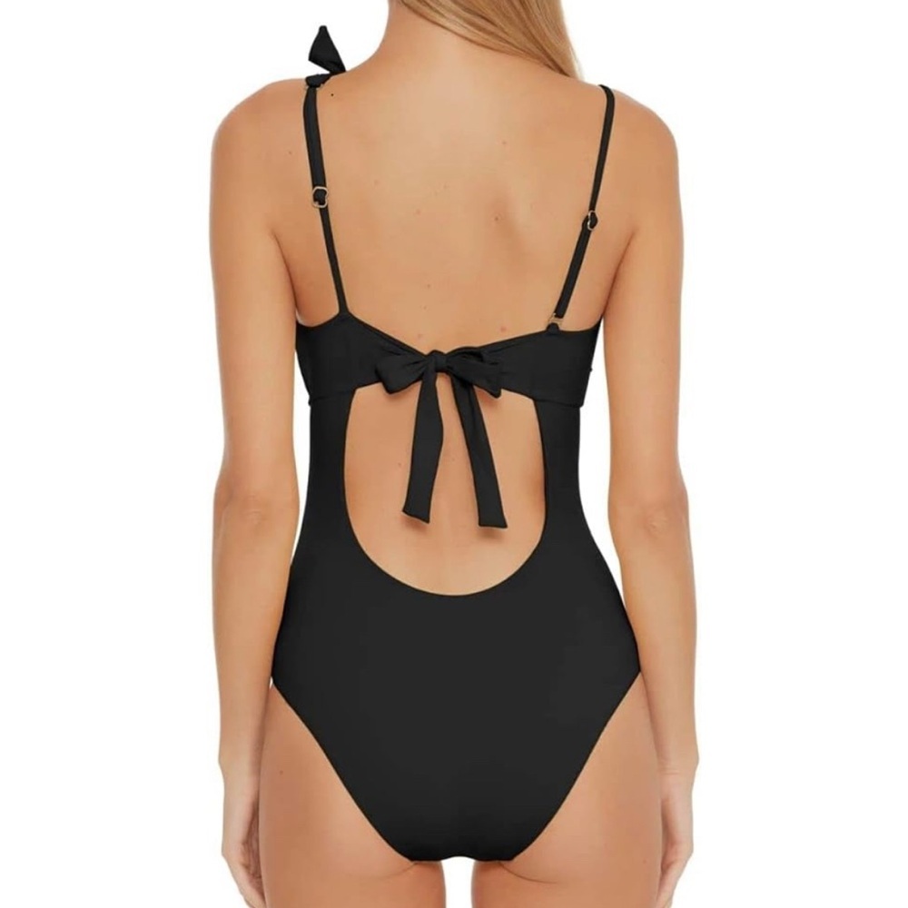Becca “color code sadie” swimsuit one piece size M black - Picture 2 of 9